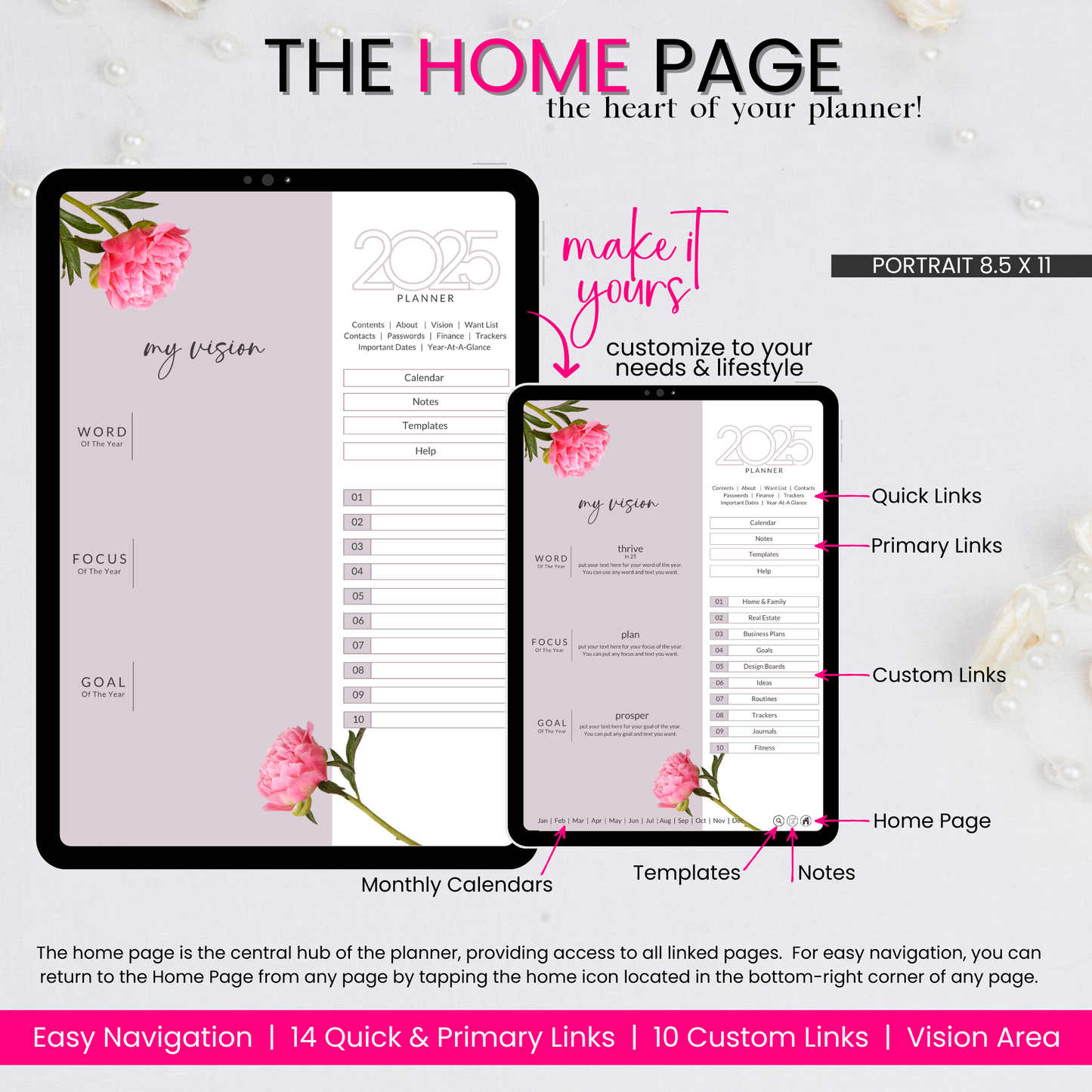 BLOOM in 2025 Customizable Digital Life Planner