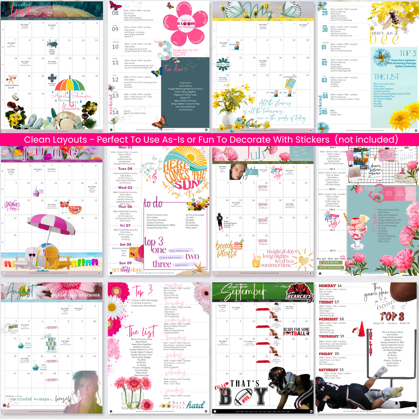 BLOOM in 2025 Customizable Digital Life Planner