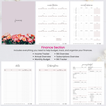 BLOOM in 2025 Customizable Digital Life Planner